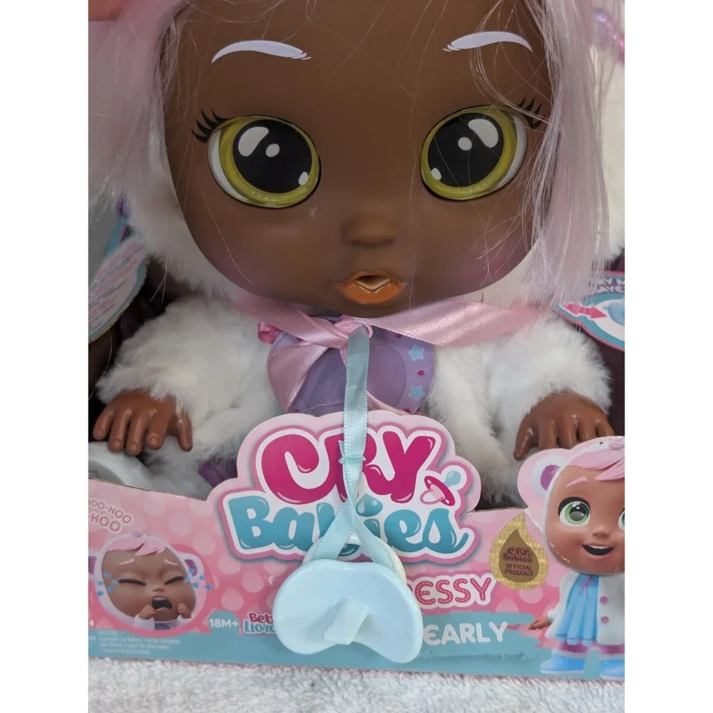 Cry Babies Dressy Pearly Interactive Baby Doll Pink Hair Cute Stylish Outfit